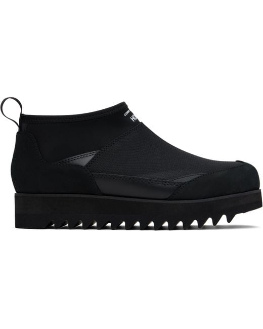 Comme des Garçons Black Cordura Nylon Diamond Rip Chelsea Boots for men