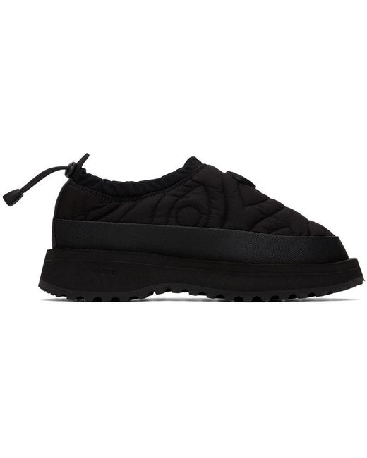 District Vision Black Suicoke Edition Insulated Loafers for men