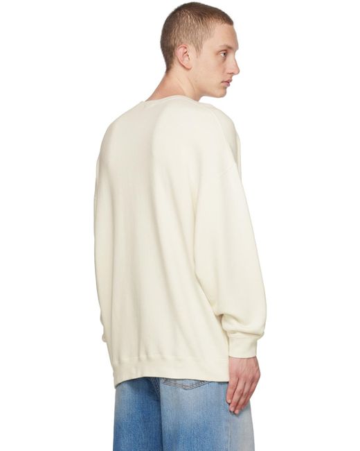R13 Natural Off-white 'free Your Mind' Sweater for men