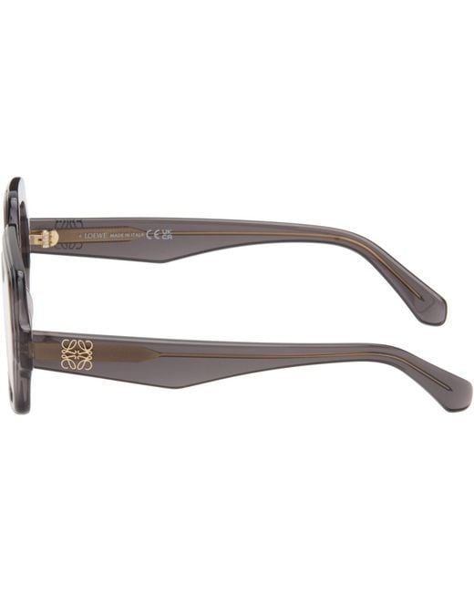 Loewe Brown Anagram Square Glasses for men