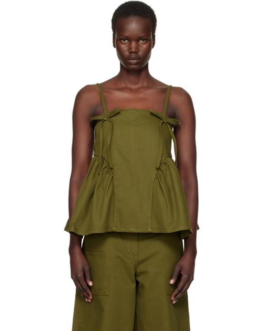 【関税込み】Cecilie Bahnsen グリーン Anita ジーンズ 251002F069001_1.jpg