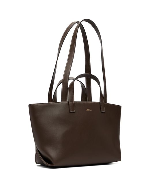 A.P.C. Brown Drummer Small Tote