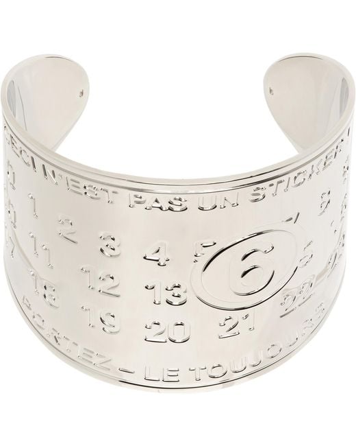 MM6 by Maison Margiela White Stickers Bracelet