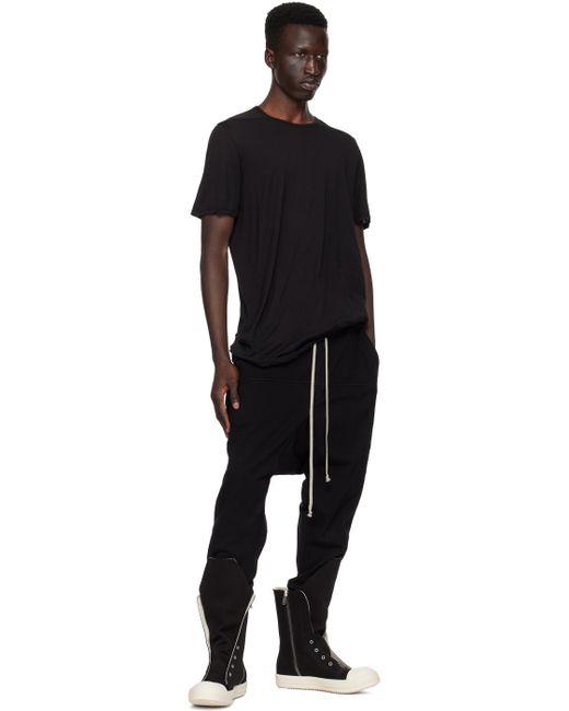Rick Owens Black Slim-fit Sweatpants for men