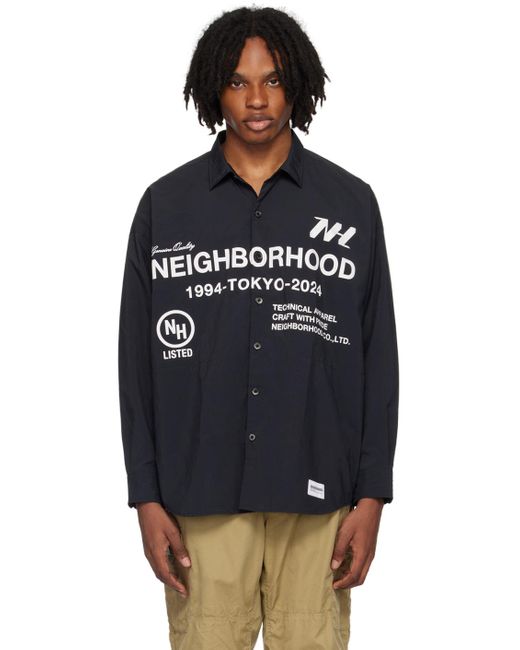 メンズ Neighborhood プリントシャツ Black