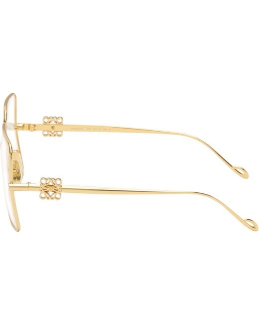 Loewe Metallic Oversize Square Retro Glasses