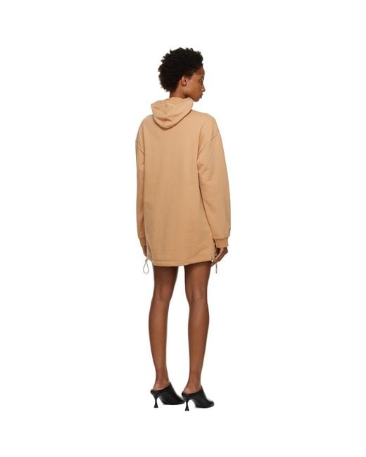 Dion Lee Black Tan Interlock Mask Hoodie