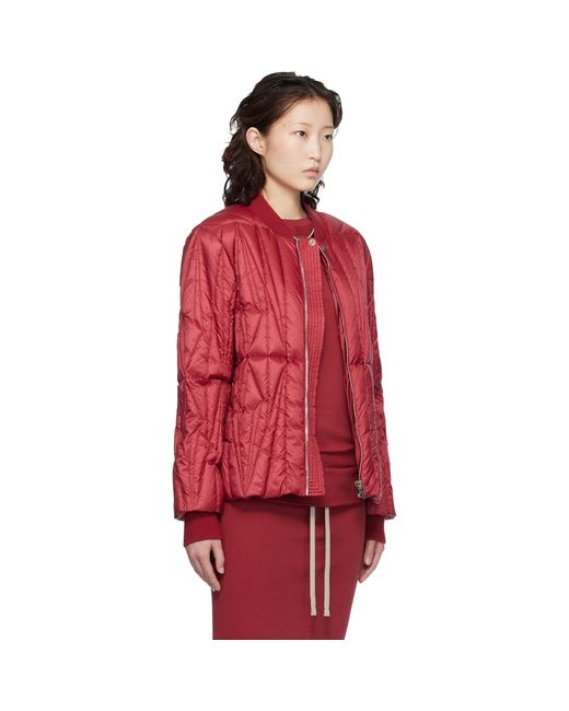 Rick Owens Red Moncler + Geocamo Flight Down Jacket