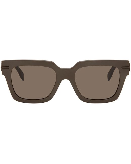 Fendi Black Brown Graphy Sunglasses for men