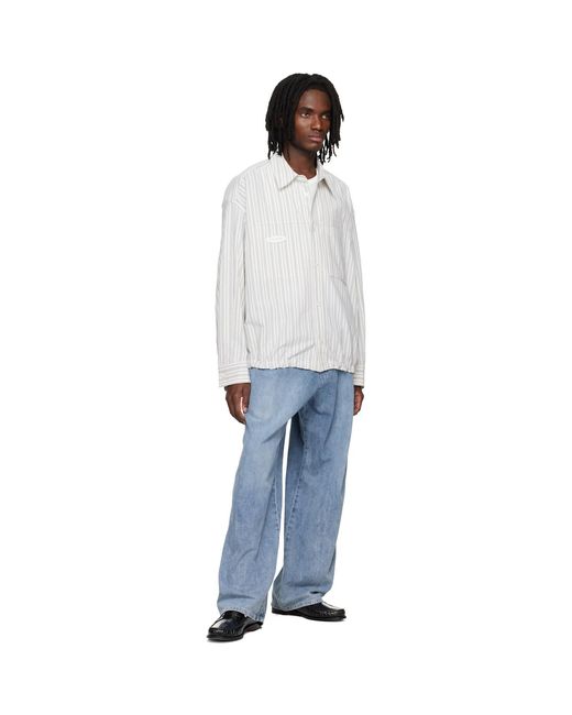 Wooyoungmi Blue Lightweight Denim Jeans for men