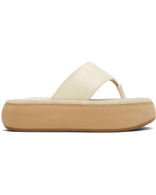 OSOI Rubber Off Boat Sporty Platform Sandals in Natural Lyst