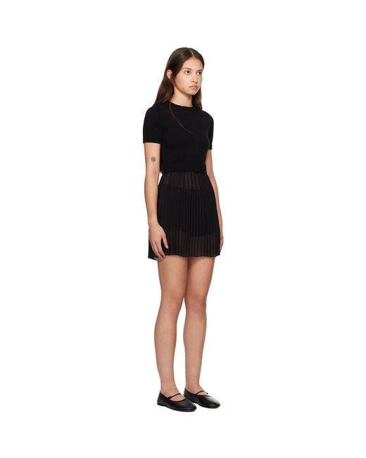 GUIZIO Black Evie Minidress