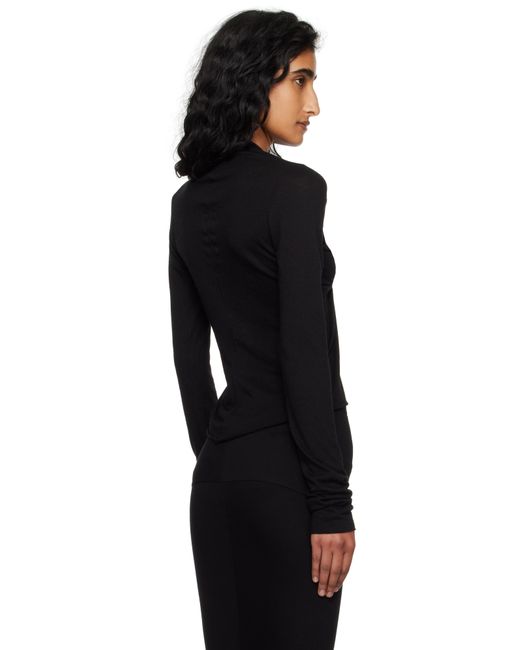 Rick Owens Black Concordians Allanah Ls T-Shirt