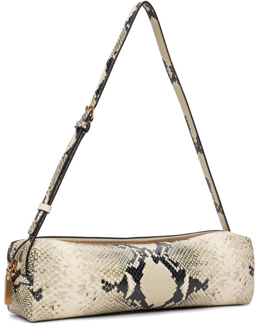 Sac À Bandoulière Kye Blanc Cassé Et Noir Khaite en coloris Metallic