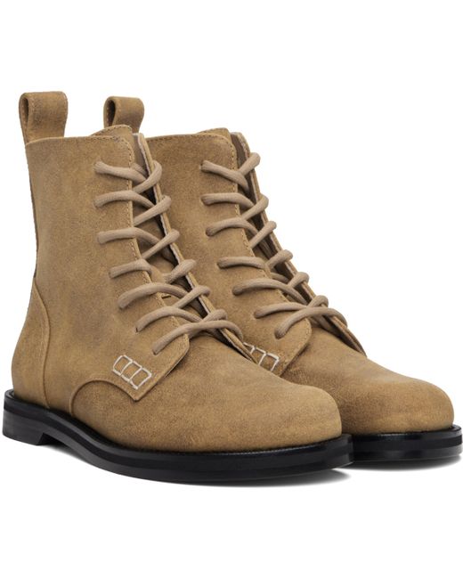 J.W. Anderson Brown Tan Loafer Boots