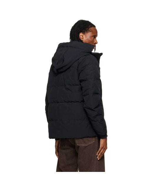 Canada Goose Black Wyndham Down Coat for men