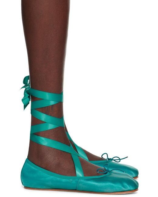 Repetto Green Sophia Ballerina Flats