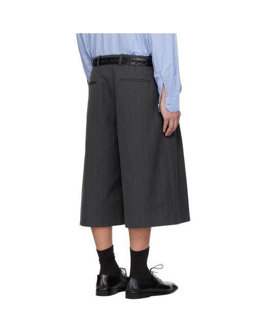 Our Legacy Black Split Shorts for men