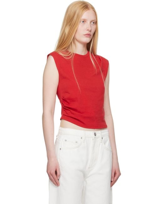 Rag Bone Mica Sleeveless Top in Red Lyst
