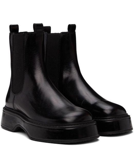 mens black square toe boots