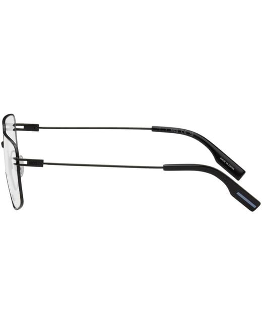 McQ Alexander McQueen Mcq Black Square Optical Glasses for men