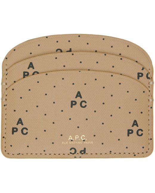 A.P.C. Demi-lune カードケース Natural