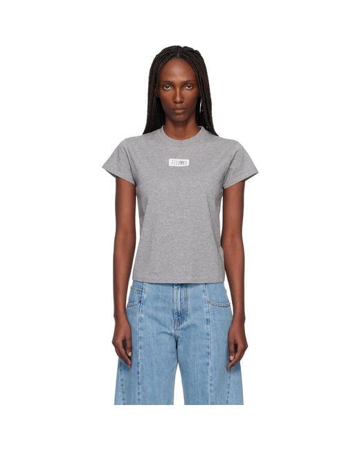 MM6 by Maison Margiela Black Numeric Cotton T-Shirt