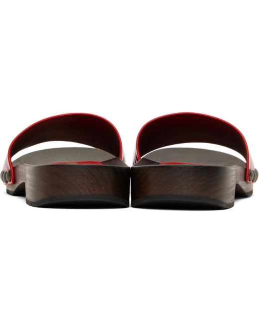 Miu Miu Black Patent Leather Clogs