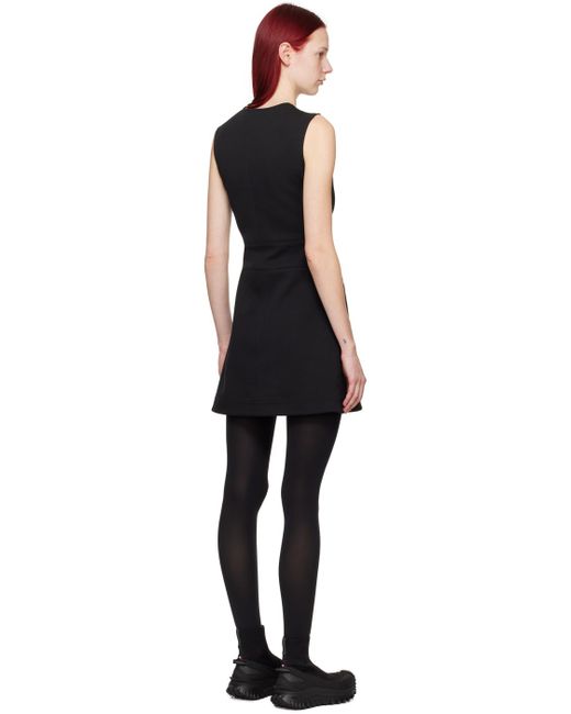 Moncler Black Half-zip Minidress
