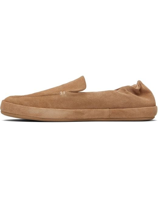 Marsèll Black Tan Scatopelle Suede Loafers for men