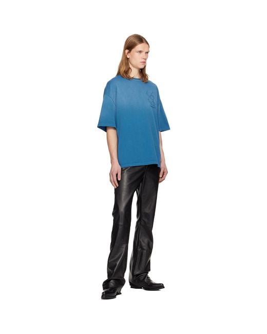 Amiri Blue Ma Quad Oversized T-Shirt for men