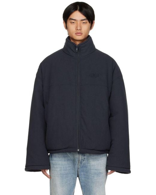 balenciaga puffer jacket blue
