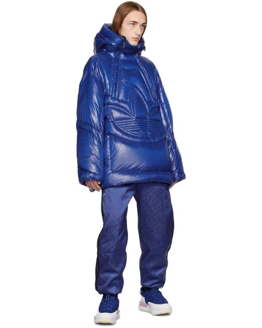 Moncler Genius Moncler X Adidas Originals Blue Chambery Down Jacket for men