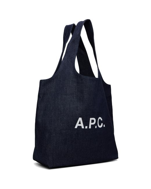 A.P.C. Blue Ninon Tote for men