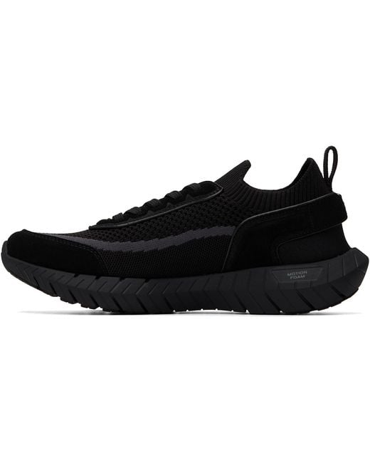 Boss Black Suede Trims Sock Sneakers for men