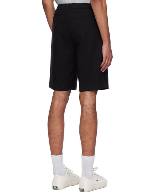 Lacoste Black Patch Shorts for men