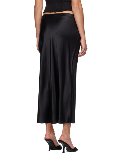 Reformation Black Layla Maxi Skirt