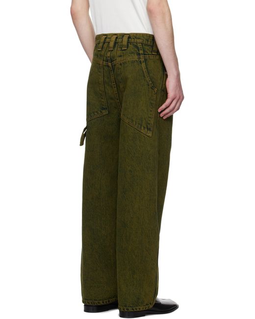 【関税込み】Eckhaus Latta グリーン バギージーンズ Eckhaus Latta Baggy Jeans in Green for Men | Lyst