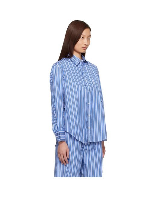 HOMMEGIRLS Blue Oxford Shirt