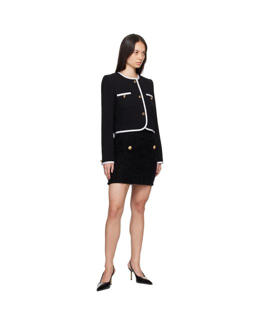 Moschino Black Heart Buttons Jacket