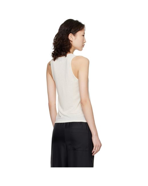 Loulou de Saison Black Albia Lds U Neck Tank Top