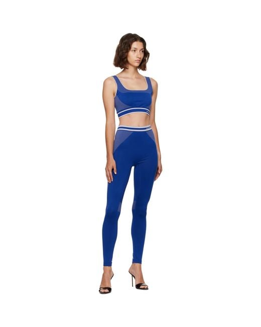 Casablanca Blue Seamless Bralette