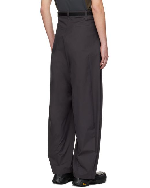 Hyein Seo Black Wide Trousers for men