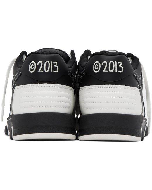 Off-White c/o Virgil Abloh White & Black Out Of Office Sneakers for men