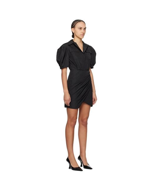 MSGM Black Balloon Minidress