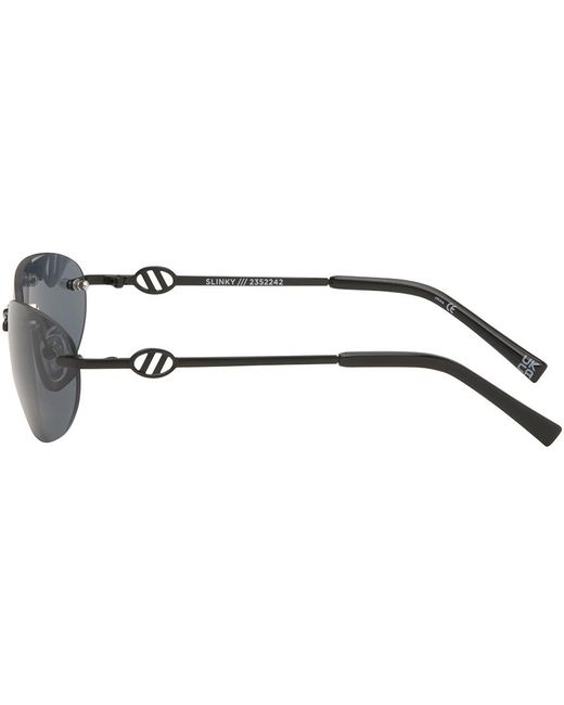 Le Specs Black Slinky Sunglasses