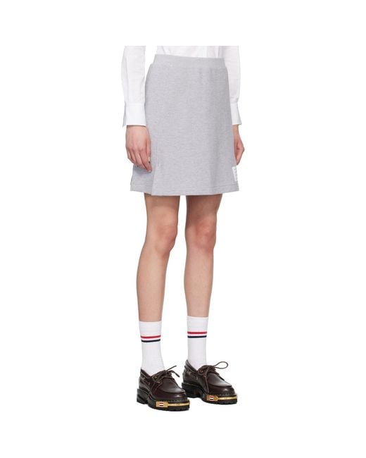 Thom Browne Multicolor Box Pleat Miniskirt
