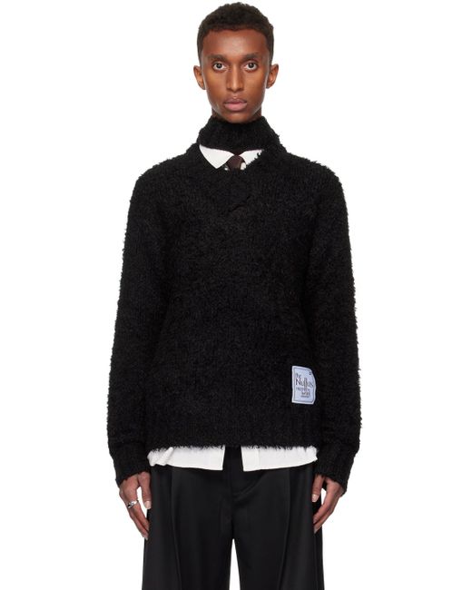 Pull Noir À Col Déconstruit NULLUS pour homme en coloris Black