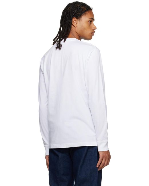 Norse Projects White Johannes Long Sleeve T-shirt for men