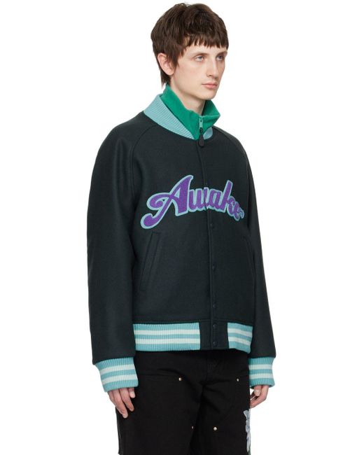 専用出品 Awake NY Fleece Baseball Jacket サイズ XL